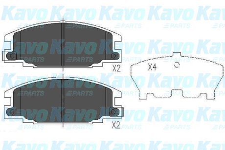 PARTS OPEL колодки гальмівні передн.Frontera 92- KAVO KBP-3503