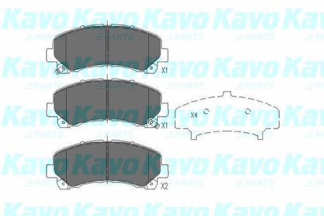 PARTS ISUZU Колодки гальмівні передн.D-Max I,II KAVO KBP-3515