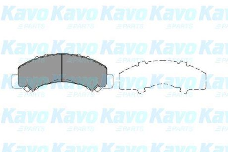 PARTS колодки гальмівні дискові ISUZU N-Serie KAVO KBP-3517