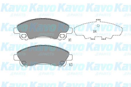 PARTS MITSUBISHI Колодки гальмівні Canter 12- KAVO KBP-5549