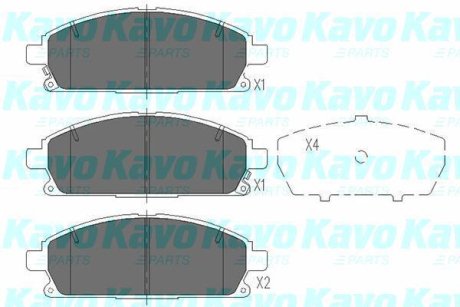 Комплект гальмівних колодок KAVO KBP-6515