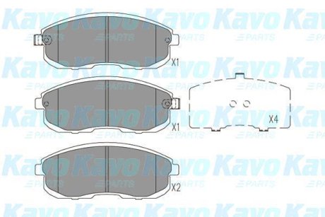 PARTS NISSAN Тормозные колодки передн.Maxima QX KAVO KBP-6596