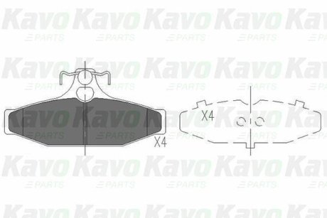 PARTS SSANGYONG Гальмівні колодки передн.Korando,Musso 93- KAVO KBP-7503