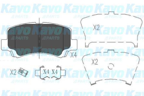 PARTS SUZUKI Гальмівні колодки передн. Wagon 98- KAVO KBP-8509