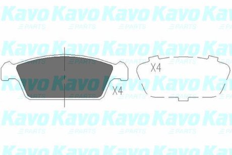 PARTS DAEWOO Тормозные колодки передн.Tico 95- KAVO KBP-8515