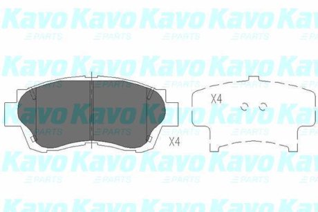 PARTS TOYOTA Гальмівні колодки передн. Camry 91-, Lexus GS, LS KAVO KBP-9042