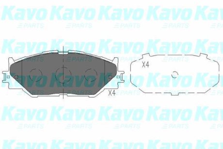 PARTS TOYOTA Колодки гальмівні передн. Lexus IS 250 05- KAVO KBP-9094