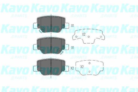 PARTS TOYOTA Гальмівні колодки задн. VERSO 09- KAVO KBP-9115