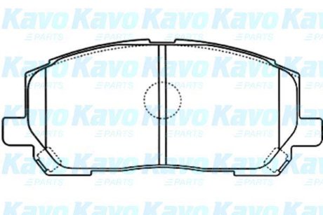 PARTS TOYOTA Гальмівні колодки передн. Lexus RX 00- KAVO KBP-9137