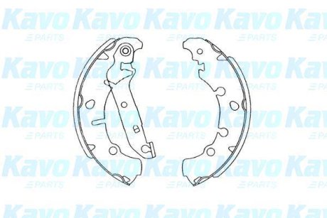 PARTS FORD Щеки тормозные Fiesta 95-,Fusion 02- KAVO KBS-5402