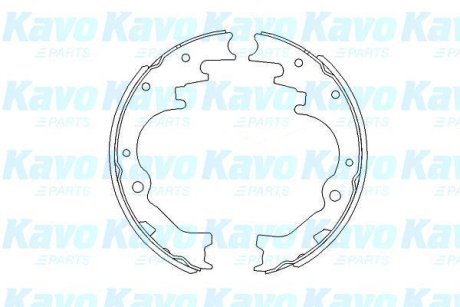 PARTS IVECO Гальмівні колодки барабанні Iveco Daily 35.10/12/40 39.10 09.90- 254x90 KAVO KBS-5403