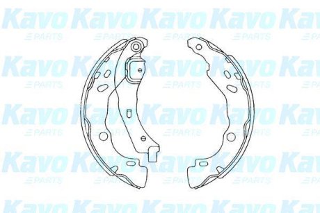 PARTS RENAULT Щеки тормозные Duster,Clio II,Logan,Sandero KAVO KBS-7407