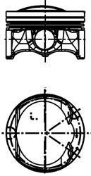 Поршень 0.25 KOLBENSCHMIDT 40251610