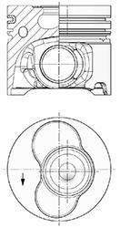 Поршень STD KOLBENSCHMIDT 41092600