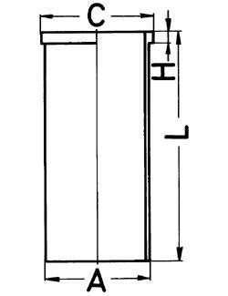 Гильза поршневая KOLBENSCHMIDT 89183190