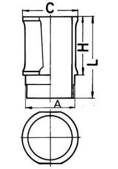 Гильза цилиндра KOLBENSCHMIDT 89 301 110