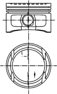 Поршень KOLBENSCHMIDT 99562600