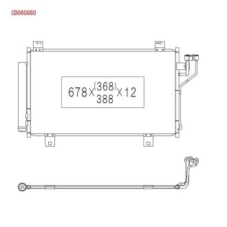 Радіатор кондиціонера у зборі KOYORAD CD060880