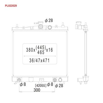 Радіатор охолодження двигуна KOYORAD PL022029