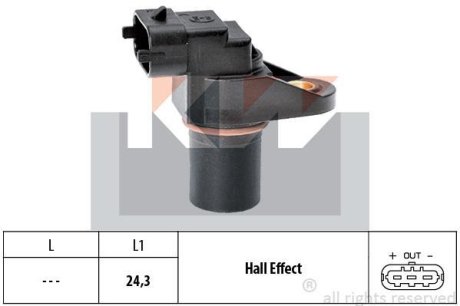 Датчик р/вала, к/вала (аналог EPS 1.953.459/Facet 9.0459) KW 453 459