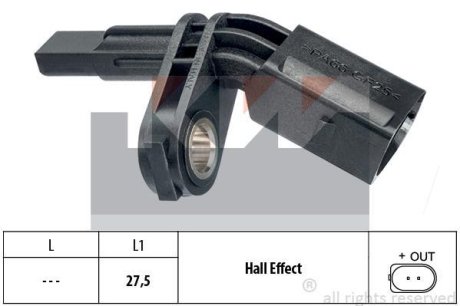 Датчик ABS KW 460 007