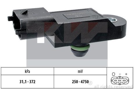 Датчик давления воздуха KW 493 177