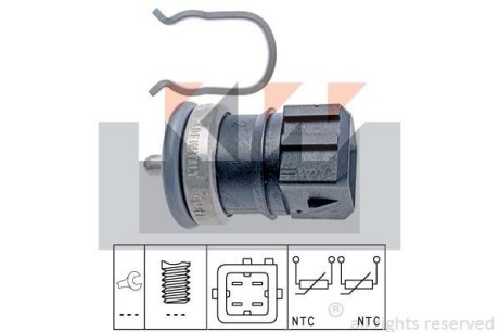Датчик температури охолодж. рідини/масла/топлива (аналог EPS 1.830.251/Facet 7.3251) KW 530 251 (фото 1)
