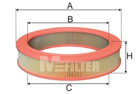 Фільтр повітряний OPEL (вир-во) M-FILTER A270