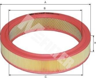 Фільтр повітряний M-FILTER A546