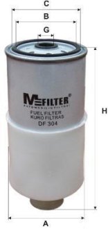 Фільтр паливний M-FILTER DF304