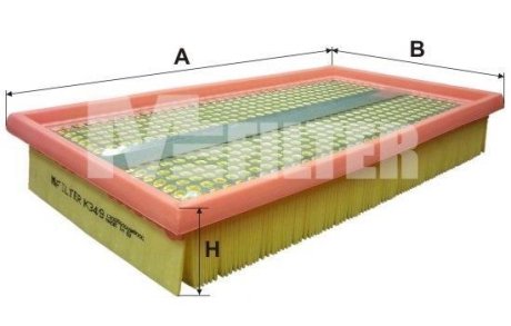 Фільтр повітряний M-FILTER K349