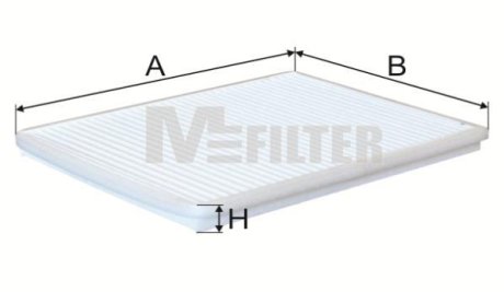 Фільтр салону NISSAN Primera (вир-во) M-FILTER K934