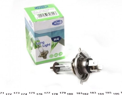 Автолампа H4 12V 60/55W P43t Long Light MAGNETI MARELLI 002535100000