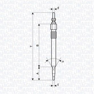 Свічка накалу MAGNETI MARELLI 062900128304