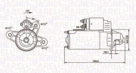 FORD Стартер TRANSIT 2,5D 95-00 MAGNETI MARELLI 063720977010 (фото 1)