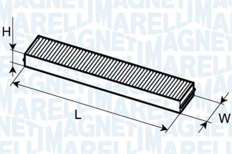 Фільтр салону FORD MONDEO 1993- [] MAGNETI MARELLI 350203061070