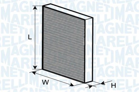 DB фільтр повітряний салону W203,C203 00- MAGNETI MARELLI 350203061560