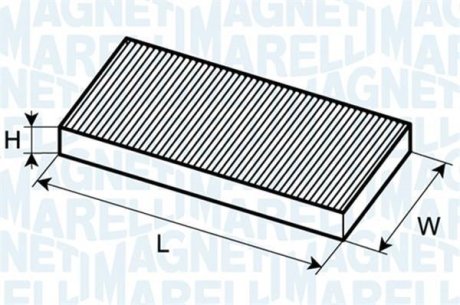 Фільтр салону CITROEN C8 FIAT SCUDO,ULYSSE LANCIA PHEDRA PEUGEOT 807 MAGNETI MARELLI 350203061850