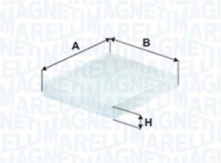 BMW фільтр салону 318d,320d 12- MAGNETI MARELLI 350203066360