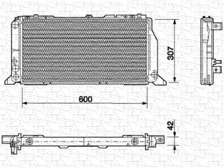 Радіатор AUDI 80 D/TD [] MAGNETI MARELLI 350213406000