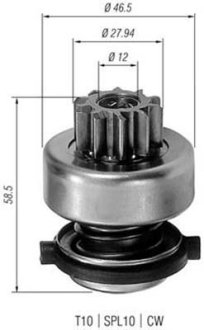 Бендикс (z=10) FIAT 1,7D OPEL 1,7D RENAULT Safrane 2,2D [] MAGNETI MARELLI 940113020191