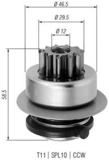 Шестерня, стартер (вир-во кор.код. AMB0260) MAGNETI MARELLI 940113020260