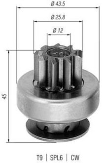 Бендикс Daewoo Lanos 1,5 [940113020237] MAGNETI MARELLI AMB0237