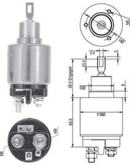 Втягувальне реле стартера VW OPEL SEAT SKODA [940113050126] MAGNETI MARELLI AME0126