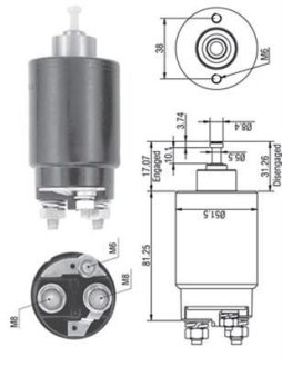 FORD втягувальне реле MOTORCRAFT TRANSIT 2.5TD [940113050264] MAGNETI MARELLI AME0264