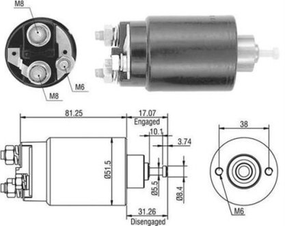 Соленоїд FORD,MAZDA - FORD/ VISTEON [940113050404] MAGNETI MARELLI AME0404