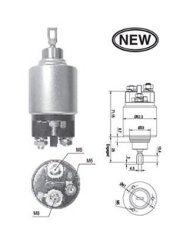 Втягувальне реле стартера DB 1,8-2,3 W202/210 VW LT 2,3 96- MAGNETI MARELLI AME0543