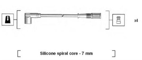 Комплект кабелів високовольтних MAGNETI MARELLI MSK610