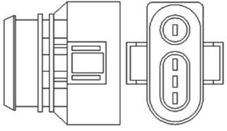 AUDI Кисневий датчик (лямбда зонд) A6 C4, SEAT, VW MAGNETI MARELLI OSM048 (фото 1)