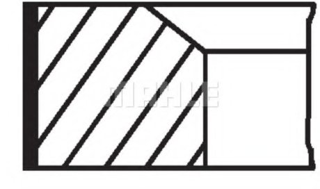 Кольца поршневые MAHLE / KNECHT 00140N0